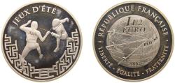 World Coins - France Fifth Republic 2006 1½ Euro (Fencing) Silver (.900) (10000) 22.2g PF KM 2041