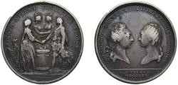 World Coins - France Kingdom 1770 Medal - Mariage du dauphin Silver 16.2g VF