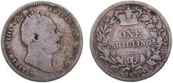 World Coins - Great Britain United Kingdom William IV 1837 1 Shilling 5.3g