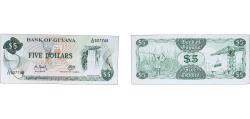 World Coins - Guyana Republic 1992 5 Dollars Paper UNC P 22