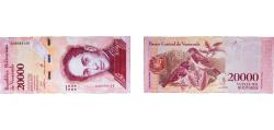 World Coins - Venezuela Bolivarian Republic 2017 20 000 Bolívares Paper UNC P 99 NCV bbcv20000bsf