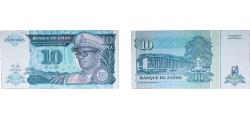 World Coins - Zaire (1971-1997) Republic 1993 10 Nouveaux Zaïres Paper UNC  P 54 P 55