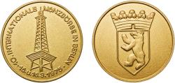 World Coins - Germany Federal Republic 1975 Token - 10. Internationale Münzbörse in Berlin Brass 7.41g UNC