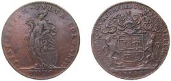 World Coins - France Kingdom 1681 Jeton - Burgundy Mayor of Dijon, Jean Joly Copper 8.4g XF Feu 10060