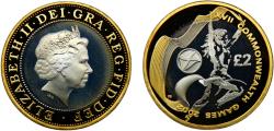 World Coins - Great Britain United Kingdom Elizabeth II 2002 2 Pounds Commonwealth Games, XVII Commonwealth Games, Manchester 2002, Scotland