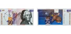 World Coins - Slovenia Republic 1992 50 Tolarjev Paper UNC  P 13 Čop 450.53