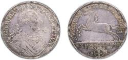 World Coins - Principality of Brunswick-Wolfenbüttel German states 1764 IDB ⅔ Thaler - Charles I Silver (.835) 13.93g VF KM 973 Welter 2733
