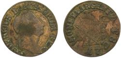 World Coins - Germany Holy Roman Empire Kingdom of Prussia Friedrich II 1781 B 3 Kreuzer 1.6g