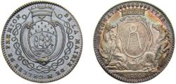 World Coins - France Kingdom 1756 Jeton, Jean-Baptiste Gellée de Prémion Silver 7.6g UNC F2068