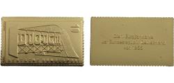 World Coins - Germany 1956 10 Pfennig Deutsche Bundespost, the 1st Europe stamp, 43mm*26mm
