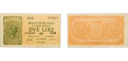 World Coins - Italy Kingdom 1944 2 Lire Paper (165000000) XF  P 30