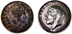 World Coins - Great Britain United Kingdom George V 1918 3 Pence