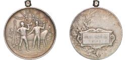 World Coins - France Third Republic 1912 Physical education medal - Ville de Craon Silver plated bronze 27.82g XF