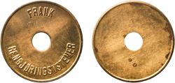 World Coins - Norway Kingdom ND Token - FRANK Rengjøringsystemer Brass 9.13g UNC