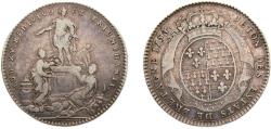 World Coins - France Kingdom 1754 Jeton - Louis XV - États de Bretagne, Rennes Silver (10800) 6.9g VF F8764 Daniel102
