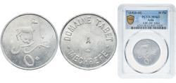 World Coins - Syria French Protectorate 1928 - 1940 CHJ 50 Piastres - Domaine Tabet Mechrefe Original luster Aluminium PCGS MS 63 KBF-38F