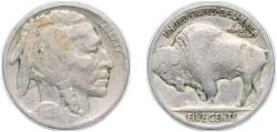 Us Coins - United States Federal republic 1928 5 Cents "Buffalo Nickel" (flat ground) Copper-nickel (23411000) 5g VF KM 134 Schön 132