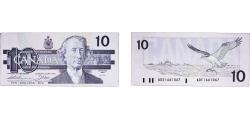 World Coins - Canada 1989 10 Dollars Paper (720000000) AU Ch GPM BC-57 P 96