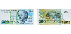World Coins - Brazil Federative Republic of Brazil 1990 200 Cruzeiros (3rd edition) Paper (164600000) UNC P 229 AI Notes C215