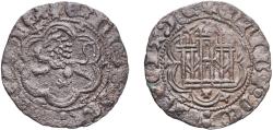 World Coins - Spain Kingdom of Castile and Leon 1400 - 1406 T Blanca - Enrique III Billon Toledo Mint 1.88g XF  AB 603