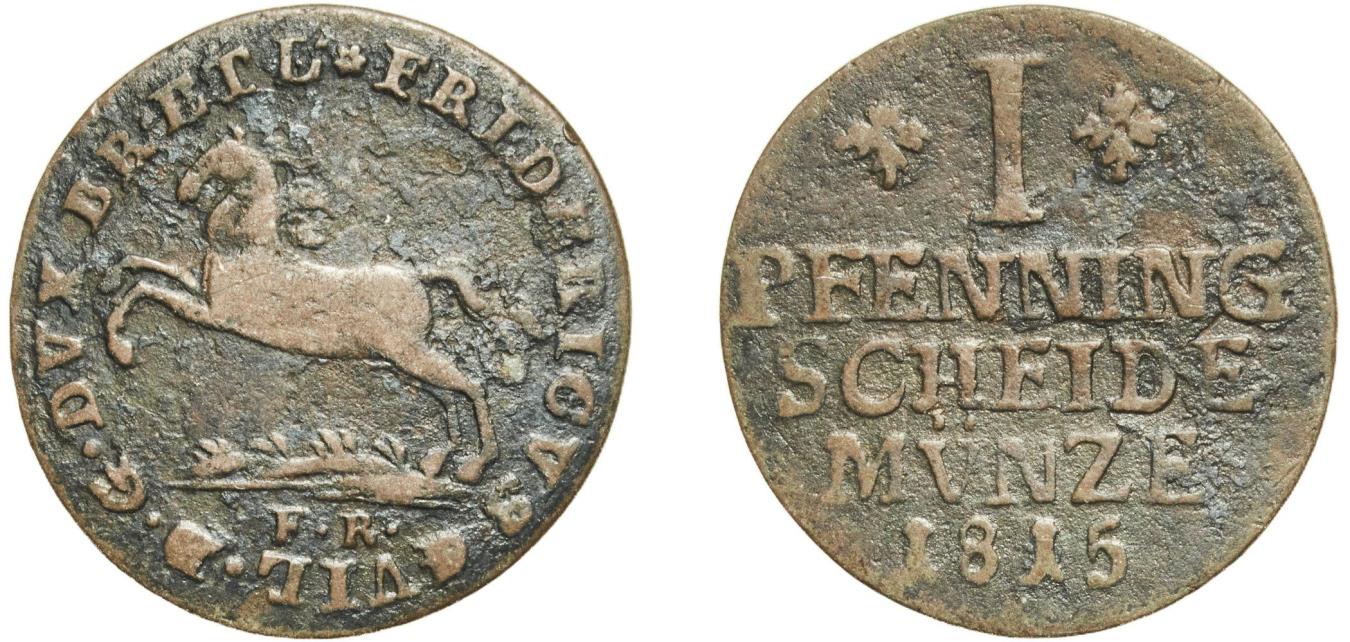 Germany Principality of Brunswick-Wolfenbüttel German states 1815
