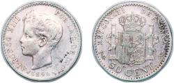 World Coins - Spain Kingdom 1896 