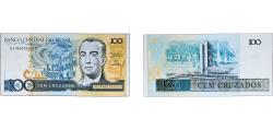 World Coins - Brazil Federative Republic of Brazil 1987 100 Cruzados Paper (40600000) UNC P 211 AI Notes C185 AI Notes C186 AI Notes C187 AI Notes C188