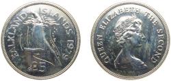 World Coins - Falkland Islands British colony 1979 5 Pounds - Elizabeth II (Conservation; Silver Issue) Silver (.925) (3998) 28.28g BU KM 11