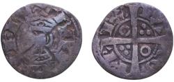 World Coins - Spain Principality of Catalonia 1257 - 1276 Dinero - Jaime I Billon (.250 silver) La Seca Mint 0.52g VF  Cru 308