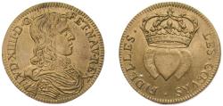 World Coins - France Kingdom ND Jeton - Louis XIV (The Alliance of France, the Netherlands, and the United Kingdom) Brass 4.56g AU
