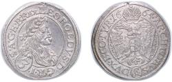 World Coins - Austria Archduchy of Austria 1664 CA 3 Kreuzers - Leopold I (Vienna) Silver 1.67g AU KM 1169 Her 1307-1312