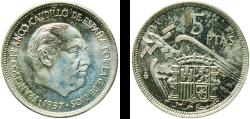 World Coins - Spain Nationalist Government 1957 