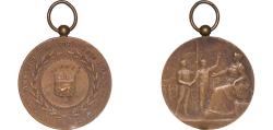 World Coins - France Third Republic 1912 Medal - Fédération gymnastique et sportive des patronages de France Bronze 39.85g AU