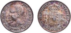 World Coins - Spain Kingdom 1892 
