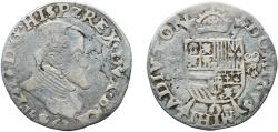 World Coins - Spanish Netherlands Duchy of Brabant 1563 ⅕ Daalder "Philipsdaalder" - Philip II Silver (.833) Antwerp Mint 6.56g VF  Gelder Hoc 212-1 Gelder Hoc 212-2