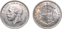 World Coins - Great Britain Kingdom 1934 Half / ½ Crown - George V (4th type) Silver (.500) Royal Mint (Tower Hill) (2422300) 14.14g AU KM 835 Sp 4037