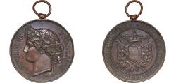 World Coins - France Republic ND Medal - Société nationale de tir des communes de France Bronze 48.37g XF Rim Damage