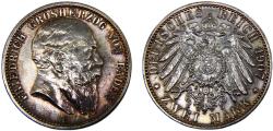 World Coins - Germany Second Empire Grand duchy of Baden Friedrich I 1907 G 2 Mark