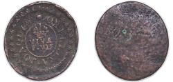 World Coins - Spain Kingdom ND Token - Ferdinand VII (VIVA F. VII) Copper 6.9g VF