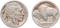 Us Coins - United States Federal republic 1928 D 5 Cents "Buffalo Nickel" (flat ground) Copper-nickel (6436000) 5g VF KM 134 Schön 132