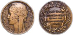World Coins - France Republic ND Medal - Sports loisirs éducation physique, offert par le sous secrétaire d'état Bronze 23.44g AU