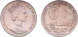 World Coins - British Crown dependencies Isle of Man 1989 PM 1 Crown - Elizabeth II (Pitcairn Island) Copper-nickel Pobjoy Mint 28.3g BU  KM 243