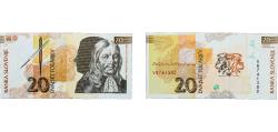 World Coins - Slovenia Republic 1992 20 Tolarjev Paper UNC  P 12 Čop 420.51