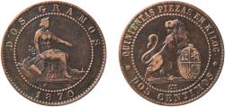 World Coins - Spain Provisional Government 1870 