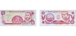 World Coins - Nicaragua Republic 1991 5 Centavos Paper UNC P 168