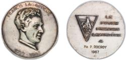 World Coins - France Fifth Republic 1967 Medal - Le Foyer Francis Lagardère Silver plated bronze 49.69g AU