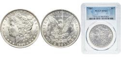 Us Coins - United States Federal republic 1887 1 Dollar "Morgan Dollar" Silver (.900) Philadelphia Mint (20290710) 26.73g PCGS MS 64 PCGS 7172