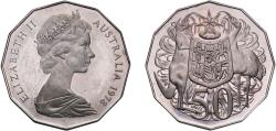 World Coins - Australia 1978 50 Cents - Elizabeth II (2nd Portrait - Dodecagonal type) Copper-nickel (75% Copper, 25% Nickel) Royal Australian Mint (25765000) 15.55g PF  KM 68 Schön 55
