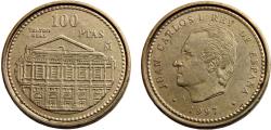 World Coins - Spain Kingdom Juan Carlos I 1997 100 Pesetas Teatro Real of Madrid