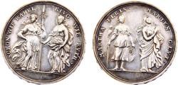 World Coins - Germany Nuremberg 1700 Medal "Martha fleis Marine clvt", G. Hautsch, on the female virtues, 38mm